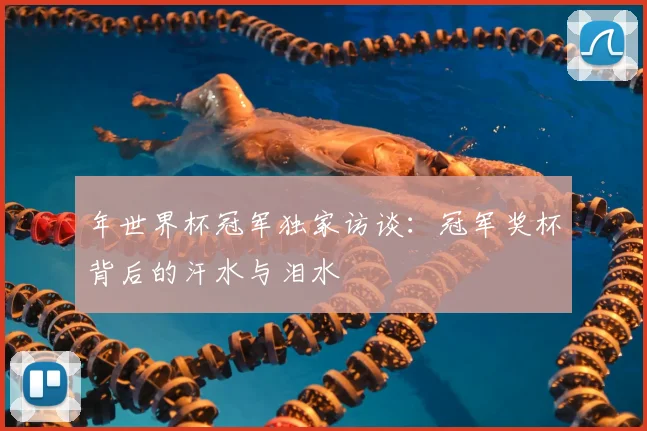 年世界杯冠军独家访谈：冠军奖杯背后的汗水与泪水